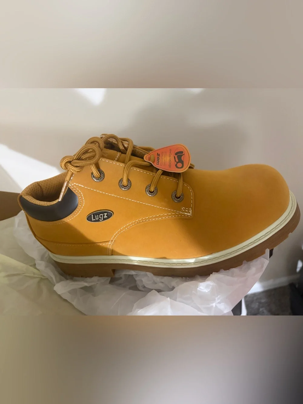 Men's Wheat Nubuck Work Boot - Lace-Up